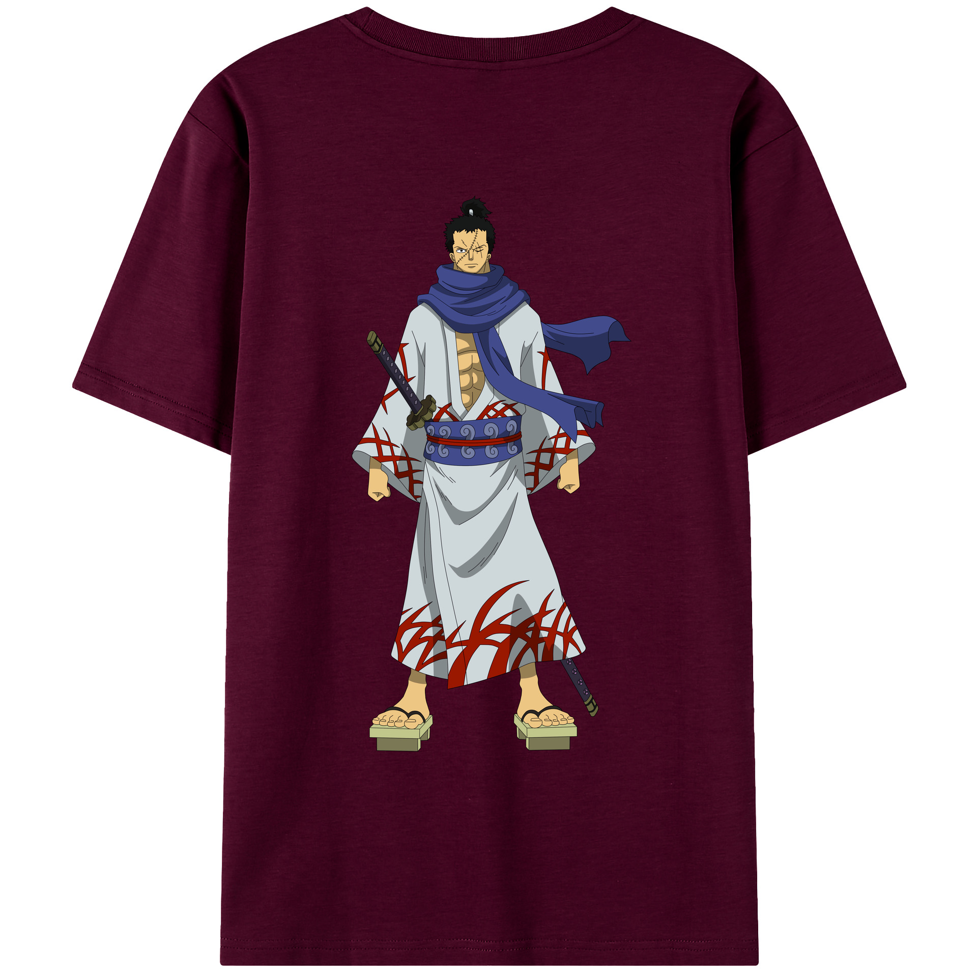 ワンピース ロロノア・ゾロ ONE PIECE Roronoa Zoro レディース半袖Tシャツ(バックプリント)